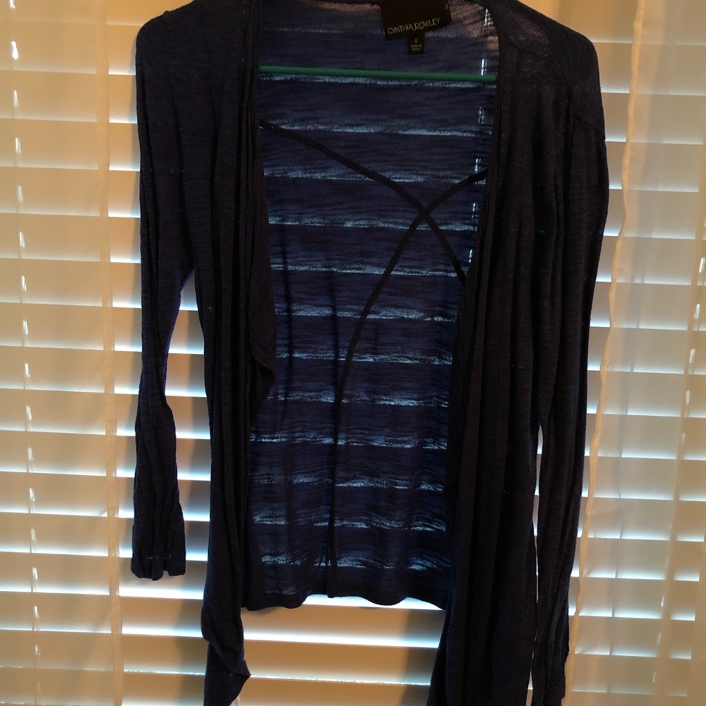 Navy blue cardigan